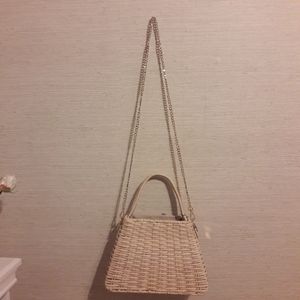 ZARA basket style purse with optional strap